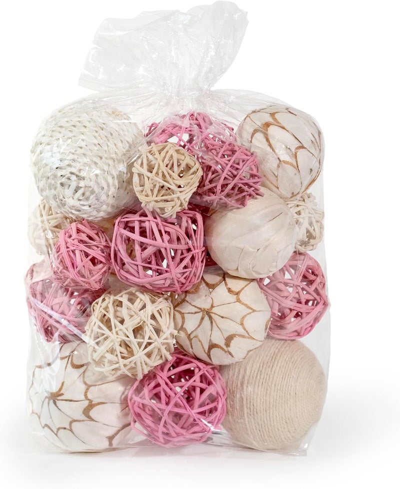ANDALUCA Pink Decorative Balls Bowl Filler Orbs Home Decoration (Pink) - Image 3